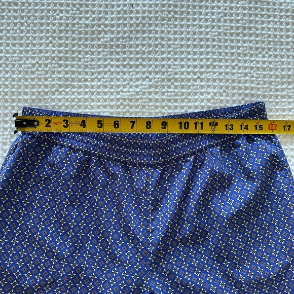 Talbots Womens Blue Floral Trouser Pants Pull On Elastic Waist Straight Leg - Picture 5 of 8